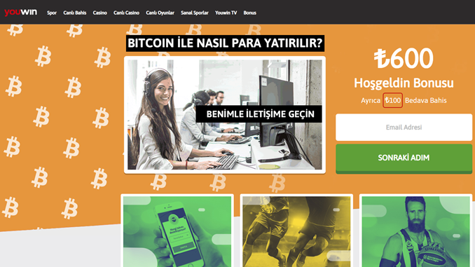 Youwin Bitcoin ile Bahis 